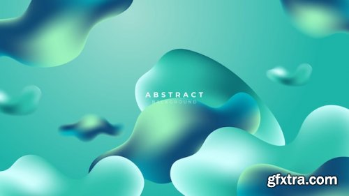 3d liquid colorful futuristic gradient background 