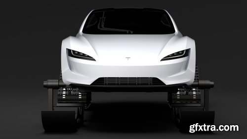 Tesla Roadster Ski 2018 3D model