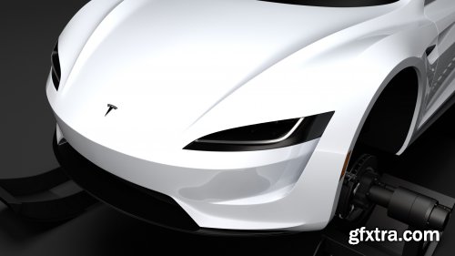 Tesla Roadster Ski 2018 3D model