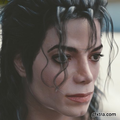 Turbosquid - Michael Jackson head 3D model