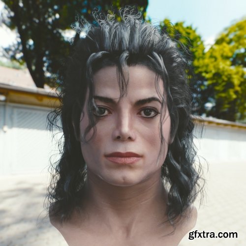 Turbosquid - Michael Jackson head 3D model