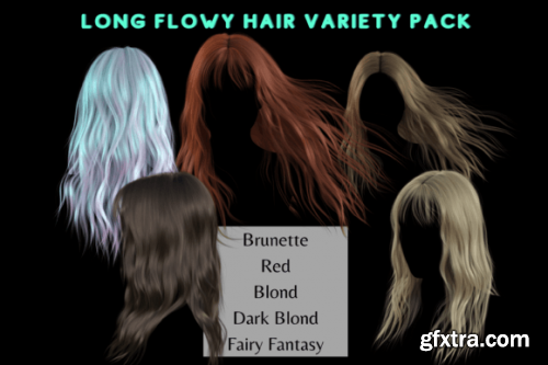 Long Flowy Hair Overlay Pack