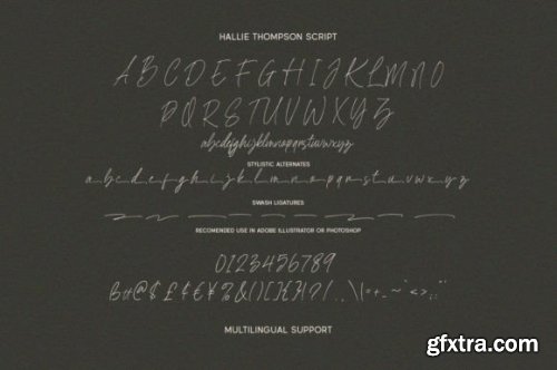  Hallie Thompson Font