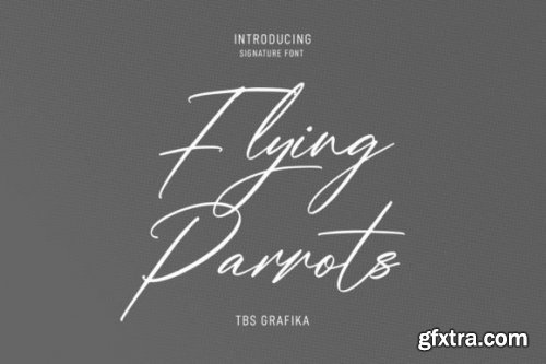  Flying Parrots Font