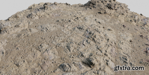 PBR Coast Volcanic rock cliff big Scan