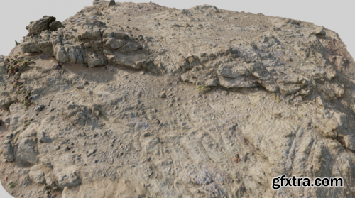 PBR Coast Volcanic rock cliff big Scan