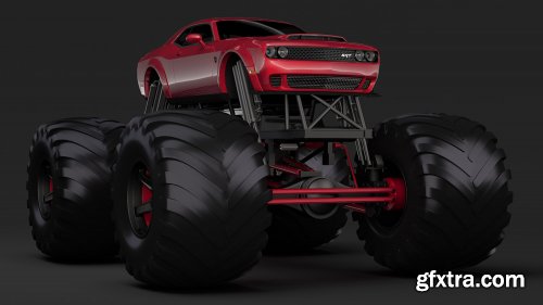 Monster Truck Dodge Challenger Demon