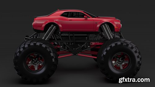 Monster Truck Dodge Challenger Demon