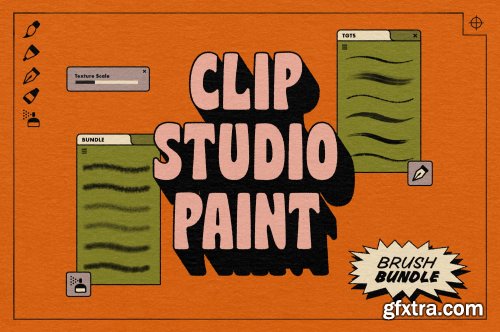 True Grit Texture Supply – Clips Studio Brush Bundle V3