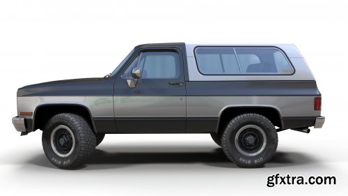 Cgtrader - 80s offroad car Low-poly 3D model