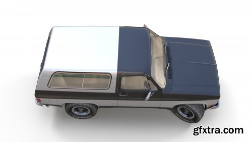 Cgtrader - 80s offroad car Low-poly 3D model