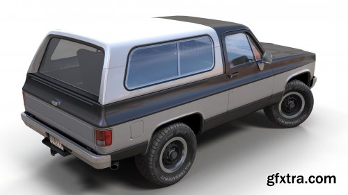 Cgtrader - 80s offroad car Low-poly 3D model