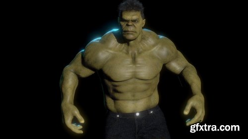 The Hulk Avengers Full Body 3D model