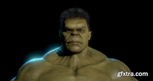 The Hulk Avengers Full Body 3D model