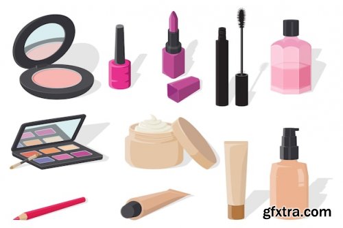 A poster of various cosmetics 