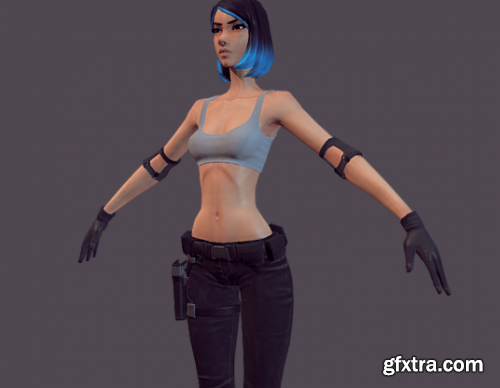 Kiara - Game-Ready PBR Mercenary