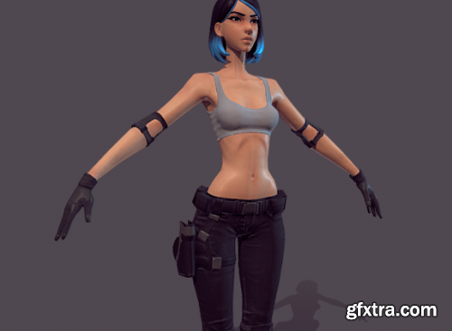 Kiara - Game-Ready PBR Mercenary