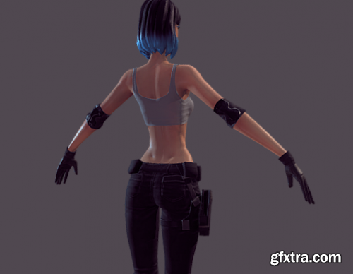 Kiara - Game-Ready PBR Mercenary