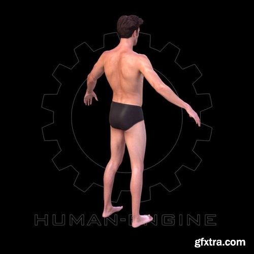 Male Scan Dan VR / AR / low-poly 3d model