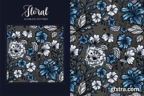 Beautiful vintage floral seamless pattern