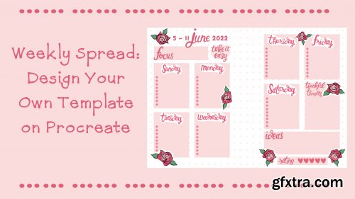  Weekly Spread: Design Your Own Template on Procreate