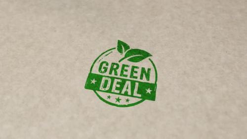 Videohive - Green Deal stamp and stamping - 38965588 - 38965588