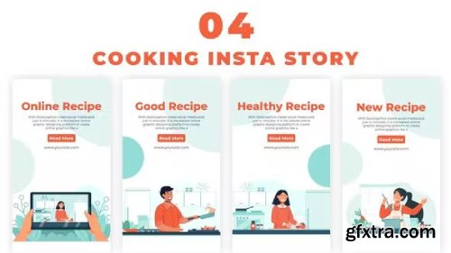 Videohive Online Healthy Food Recipe Instagram Story 38985930