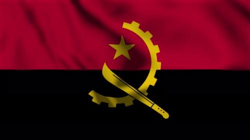 Videohive - Angola Flag Animation Loop Background - 38925216 - 38925216