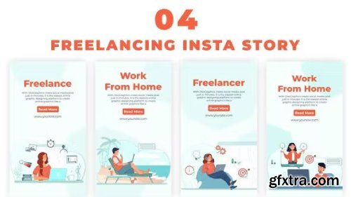 Videohive Freelancer Work From Home Instagram Story 38986002
