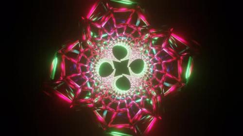 Videohive - 3D Kaleidoscope Mandala Abstract Background of Trippy Art Psychedelic Trance to Open Third Eye with - 38948595 - 38948595
