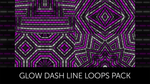 Videohive - Glow Dash Line Loops Pack - 38949447 - 38949447