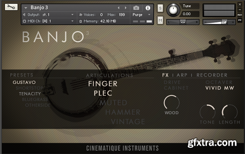 Cinematique Instruments Banjo v3 KONTAKT