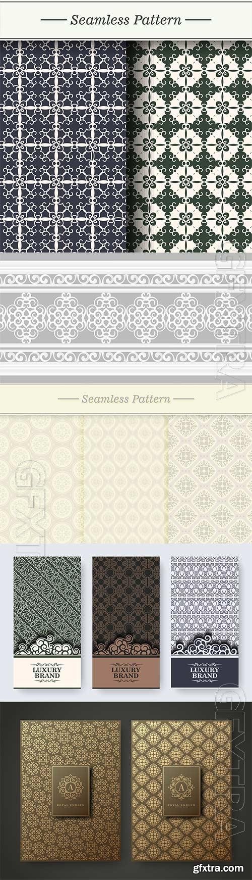 Luxury vintage seamless vector pattern