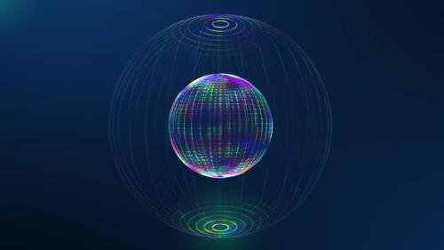 Videohive - Abstract Spherical Colorful Digital Technology Background 4 - 38930737 - 38930737