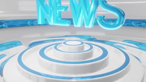 Videohive - Blue And White News Studio Intro - 38930756 - 38930756