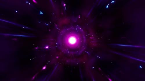 Videohive - Shining Star in Purple Space - 38931603 - 38931603