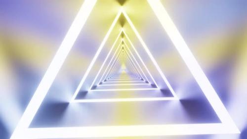 Videohive - Rotated Triangle Tunnel With Smooth Lights Vj Loop Background 4K - 38931612 - 38931612