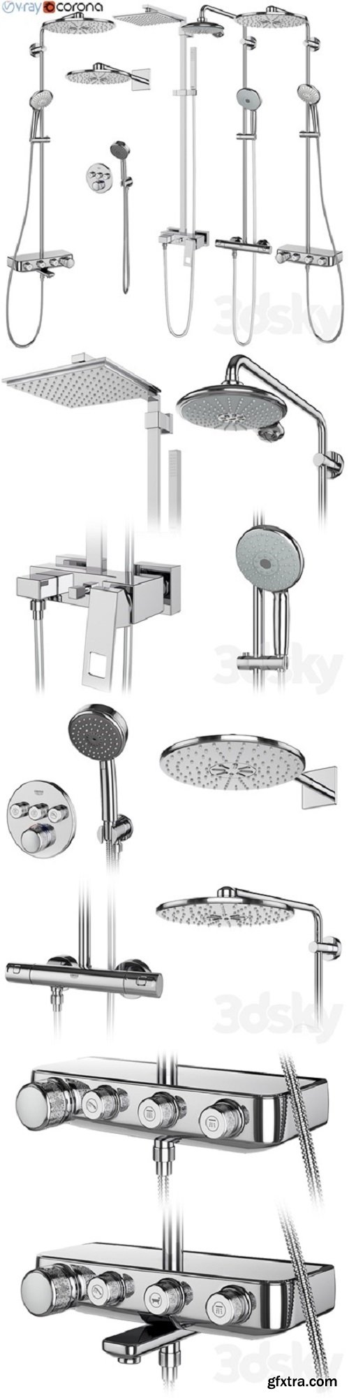 GROHE shower systems set 107