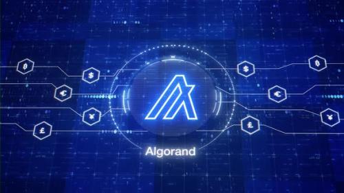 Videohive - Algorand animated logo. Algorand cryptocurrency logo. ALGO intro. Animation of ALGO crypto. - 38966685 - 38966685