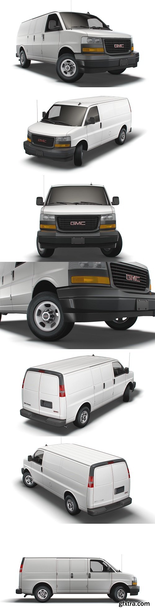 GMC Savana Cargo RWD 2500 Van 2022 3D model