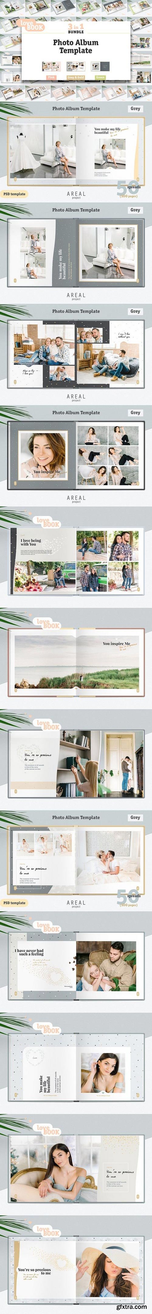 3 in 1 / Photo Album Template Bundle 1364137