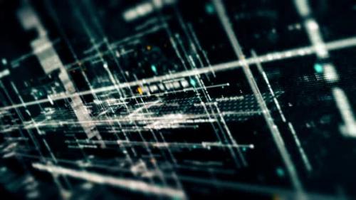 Videohive - Futuristic Data Matrix Simulation HUD Background 12 - 38989164 - 38989164