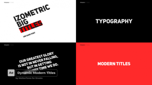 Videohive - Dynamic Typography Titles  After Effects - 30571605 - 30571605