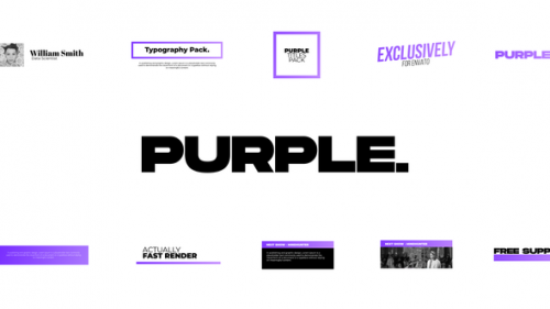 Videohive - Purple. - Titles Pack for Davinci Resolve - 38966048 - 38966048