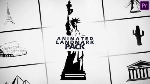 Videohive - Animated Landmark Pack Premiere Pro - 38973109 - 38973109