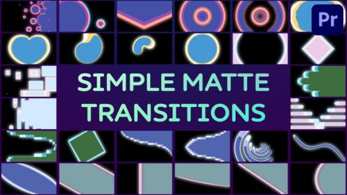 Videohive - Simple Matte Transitions | Premiere Pro MOGRT - 38976011 - 38976011