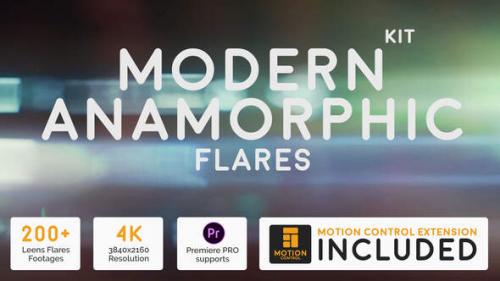 Videohive - Modern Anamorphic Flares Kit - 25575409 - 25575409