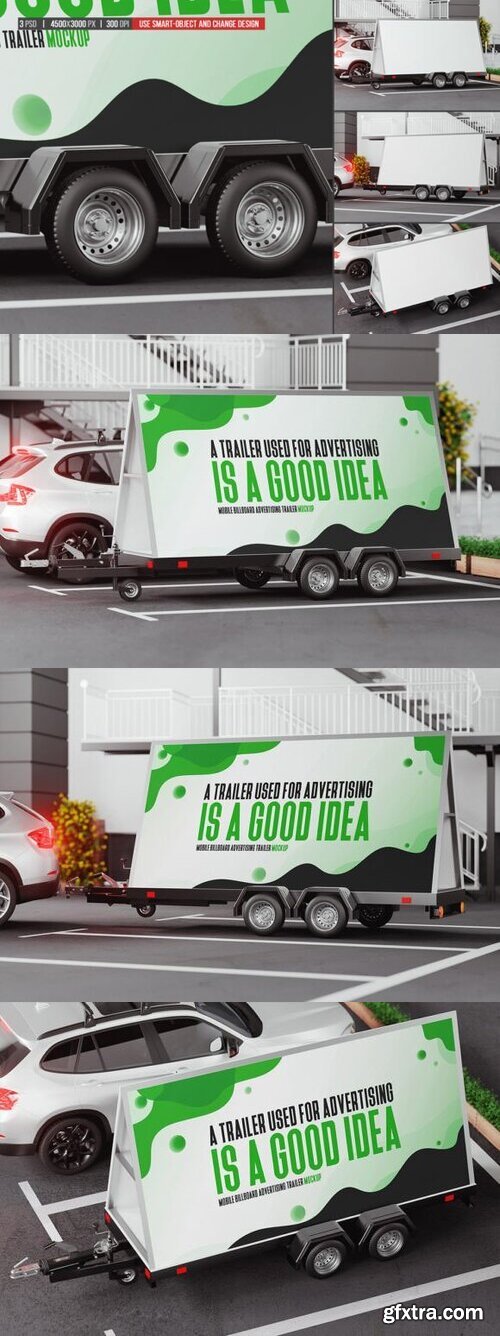 Mobile Billboard Advertising Mockup