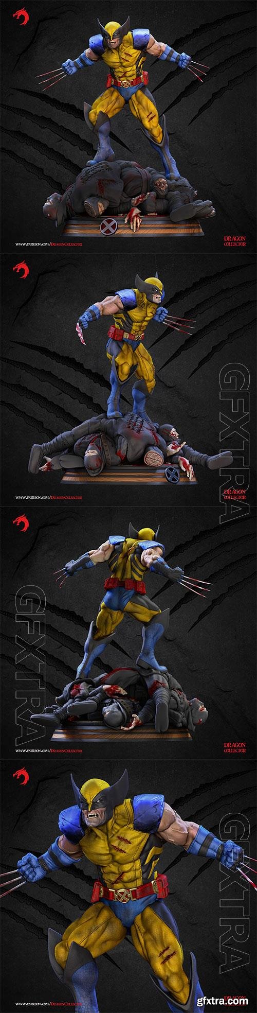 Wolverine Sculpture 3D Print