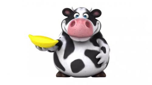 Videohive - Fun cow - 3D Animation with alpha - 38996213 - 38996213